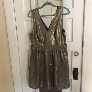 Gold Mini Dress